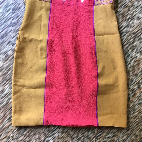 Anthropologie Champagne & Strawberry Dress Womens - Picture 6 of 16